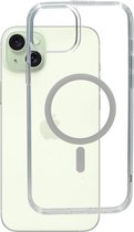 Mobiparts hoesje geschikt voor Apple iPhone 15 Plus - Hardcover - MagSafe - Transparant