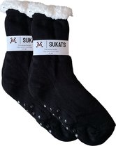 Sukats® Huissokken - Homesocks - Maat 41-46 - Anti-Slip - Fluffy - Heren Huissokken - Slofsokken - Variant 24 - Meerdere Maten en Varianten