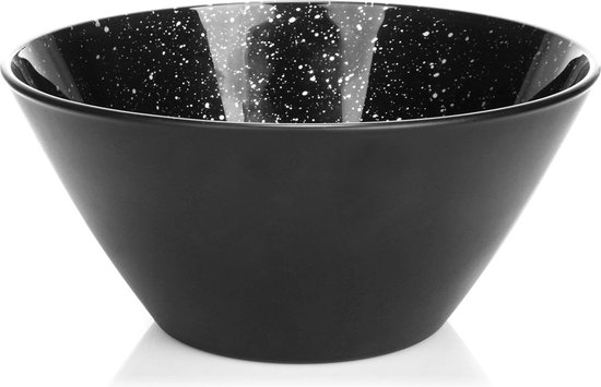 Marmeren fruitschaal 25 cm, handgemaakt in travertijn, decoratieve schaal met voetstuk voor fruit, snacks, keuken, eetkamer en salontafel (Travertine