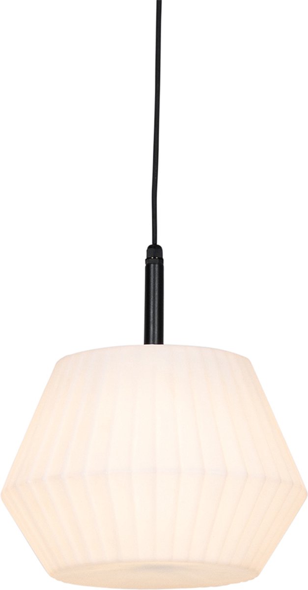 QAZQA robbert - Moderne Hanglamp voor buiten - 1 lichts - Ø 32.9 cm - Wit - Buitenverlichting - QAZQA