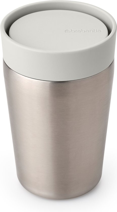 Brabantia Make & Take Thermosbeker - 0,2 l - Koffiebeker - Light Grey