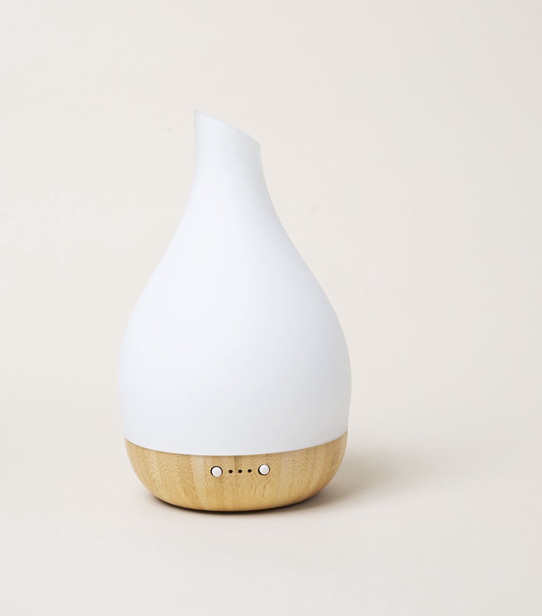 Goedkoopste Aroma Diffuser - Bamboe - Lamp - Vernevelaar - Inclusief olie
