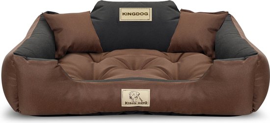 KINGDOG - Hondenbed - Dierenmand 100x75cm - waterproof - Bruin