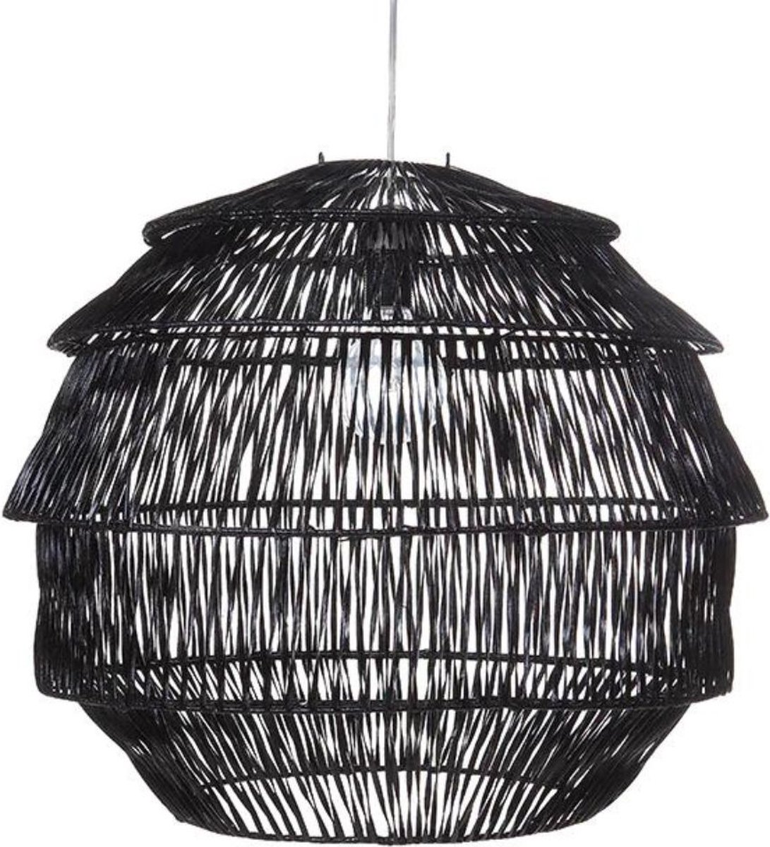 Zwarte rotan hanglamp | Artichoke ⌀60cm | Lampenkap