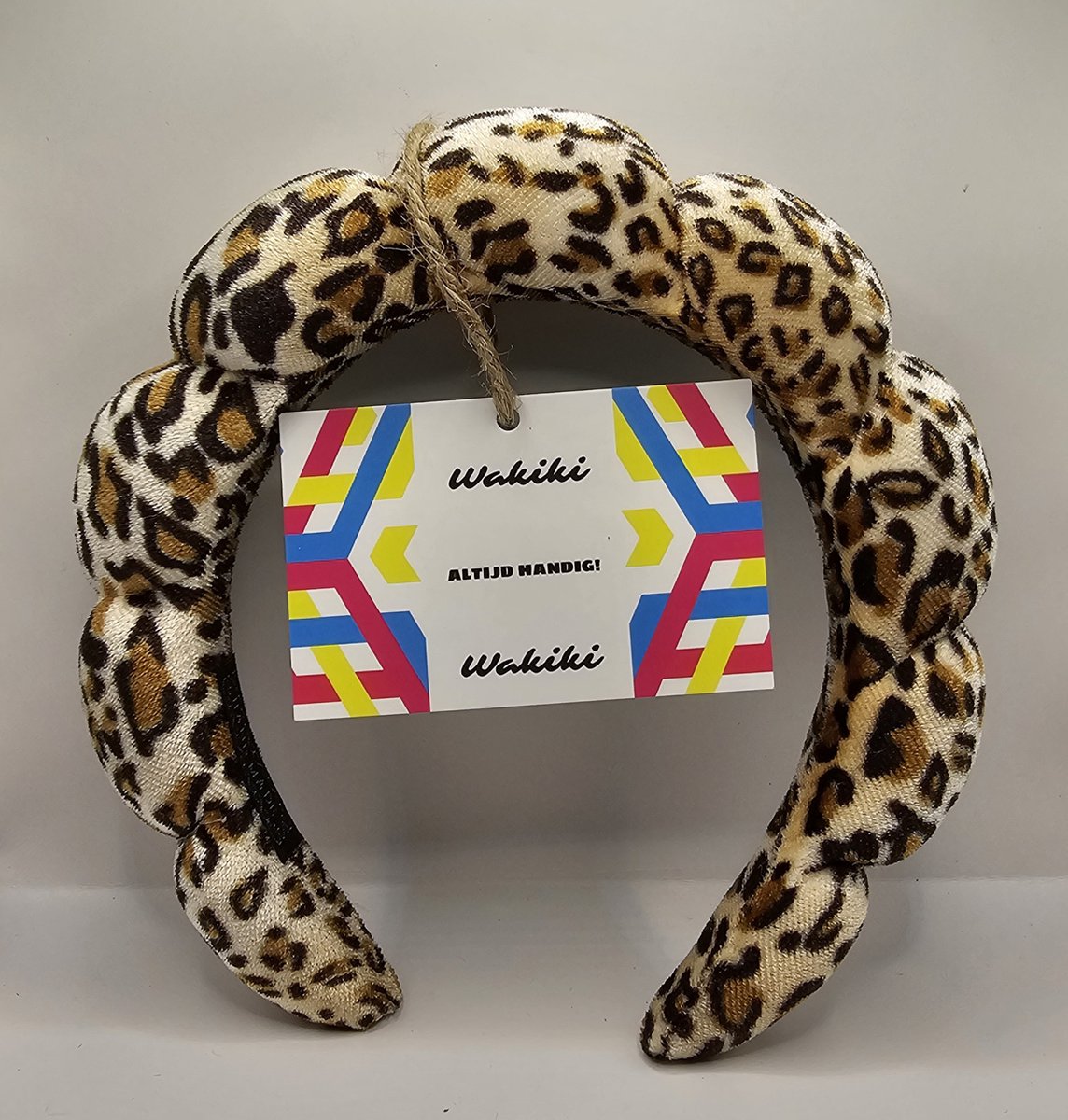 Wakiki - Altijd Handig! - Haarband make up – Spa- Tijgerprint / Luipaard print – Dames - Diadeem - Haarband Skincare - zoals op Tiktok