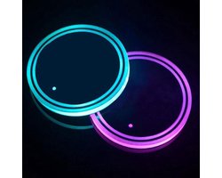 Bekerhouder Verlichting- LED- 2 Stuks- Onderzetters- Auto verlichting- Cupholder- Auto Accessoires- Sfeerlicht- Auto onderzetters- Bekerhouder auto- Bekerhouders- Auto interieur verlichting- Auto accessoires decoratie- Auto decoratie