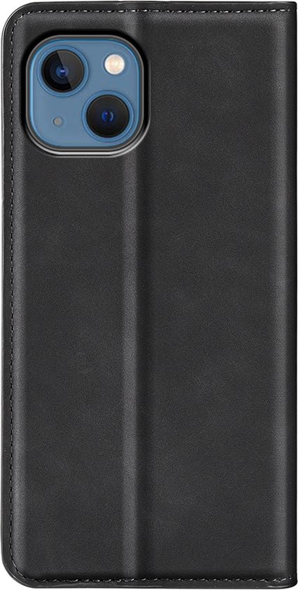 Coque pour iPhone 14 - Bookcase portefeuille de Luxe (fermeture magnétique) - Zwart - Étui pour téléphone portable - Étui de téléphone adapté pour iPhone 14