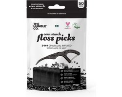 Floss Picks - Mint & Houtskool Mint & Houtskool