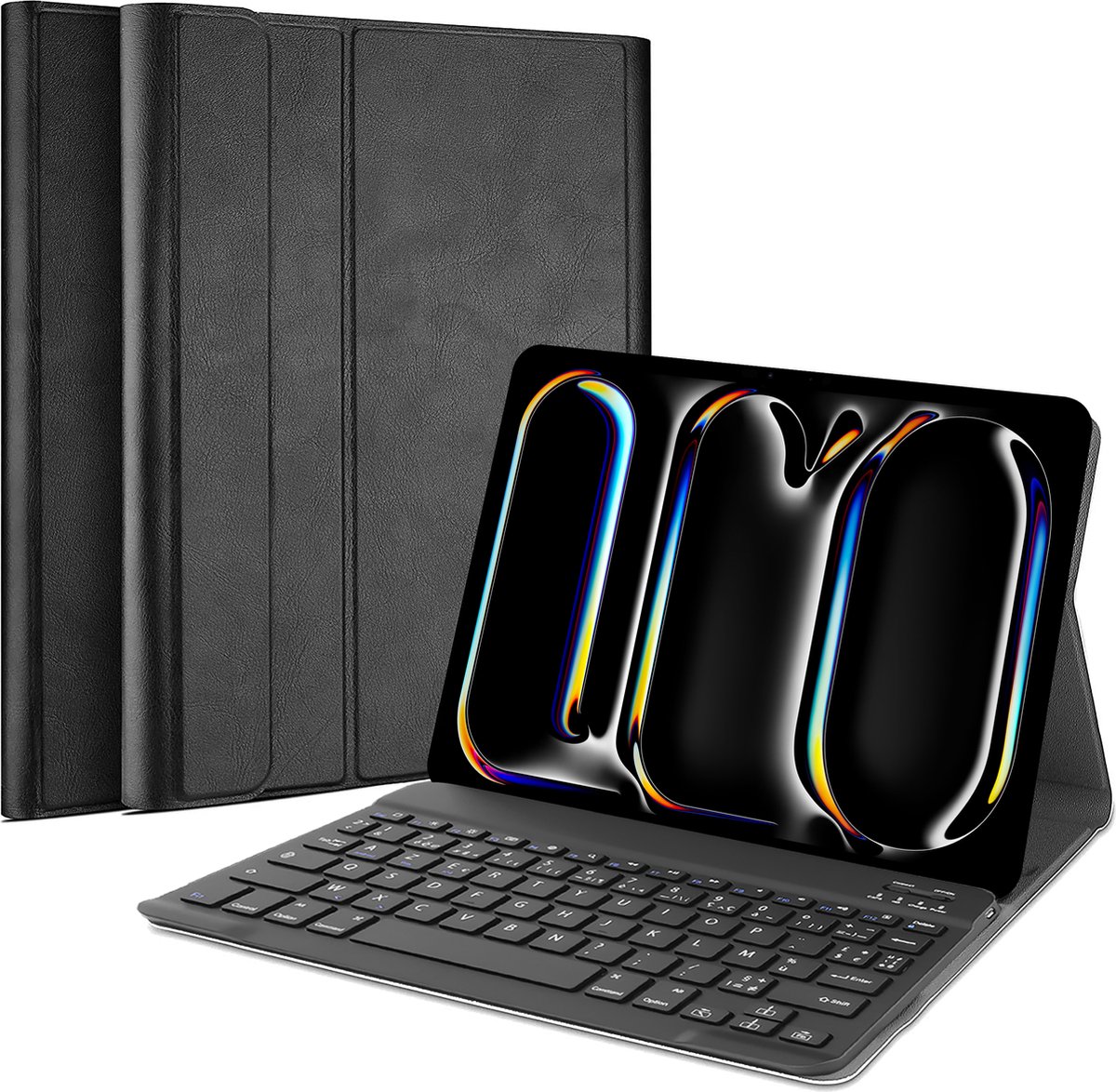 Cazy tablet Hoes met Toetsenbord geschikt voor iPad Pro 11 (2022) / Pro 11 (2021) - AZERTY Bluetooth Keyboard Case - Zwart