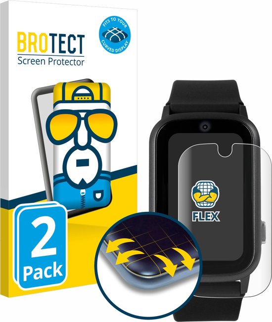 BROTECT - Screenprotector voor One2Track Connect UP - Folie Beschermfolie transparant volledig dekking - (2 Stuks)