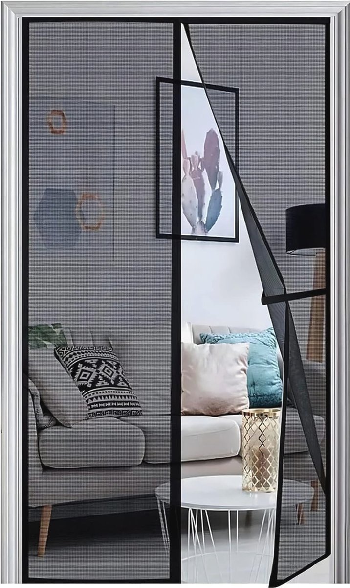 Magnetische Horren voor Raamdeuren 90 x 190 cm - Anti-Muggen en Insecten