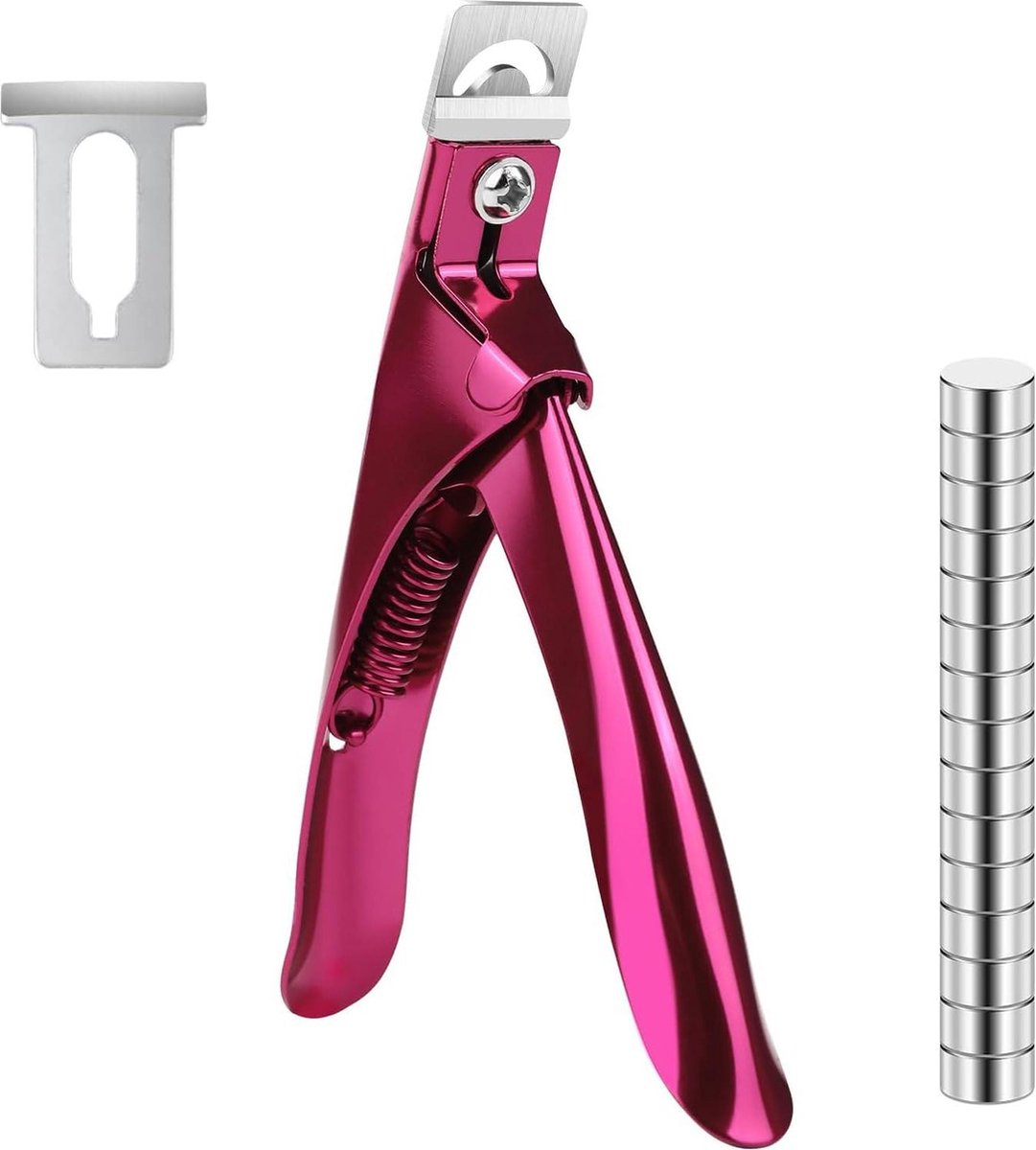 Goedkoopste Artificial Nail Clippers with Magnets - Nail Cutter for False Nails with Length Measurement - Rustproof Trimmer