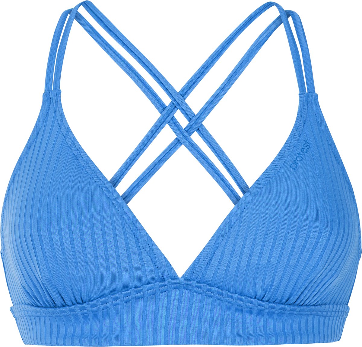 Protest Mixtune – Triangel bikini top Dames – Kruisbanden – Uitneembare vulling – Mix & Match Fijiblue