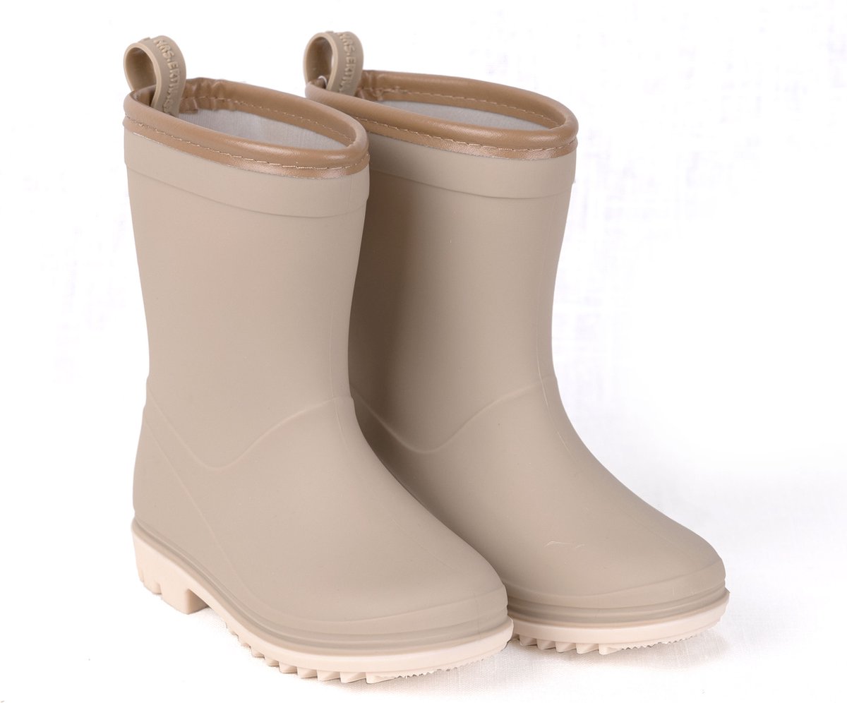 Mrs Ertha - Regenlaarzen - Unisex - Beige - Taupe - Maat 29