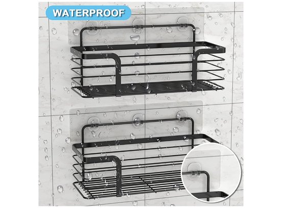 WENKO Thermostat Caddy Milano Étagère de douche avec embouts en