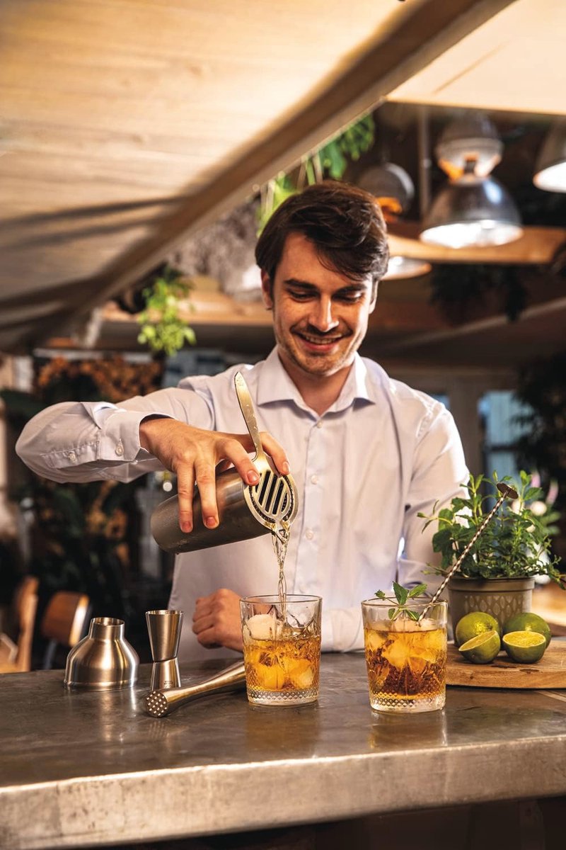 Cocktailshaker 700ml roestvrij staal - 3-delige set voor perfecte cocktails