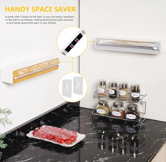 Magnetische foliedispenser met schuifsnijder - verbeterde