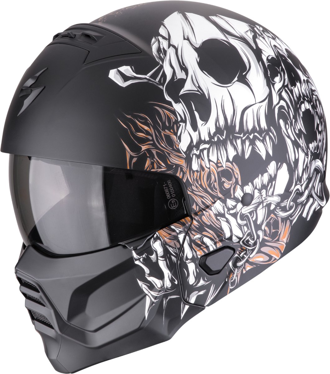 Scorpion EXO-COMBAT II GENESIS - Mat Zwart / Wit / Goud
