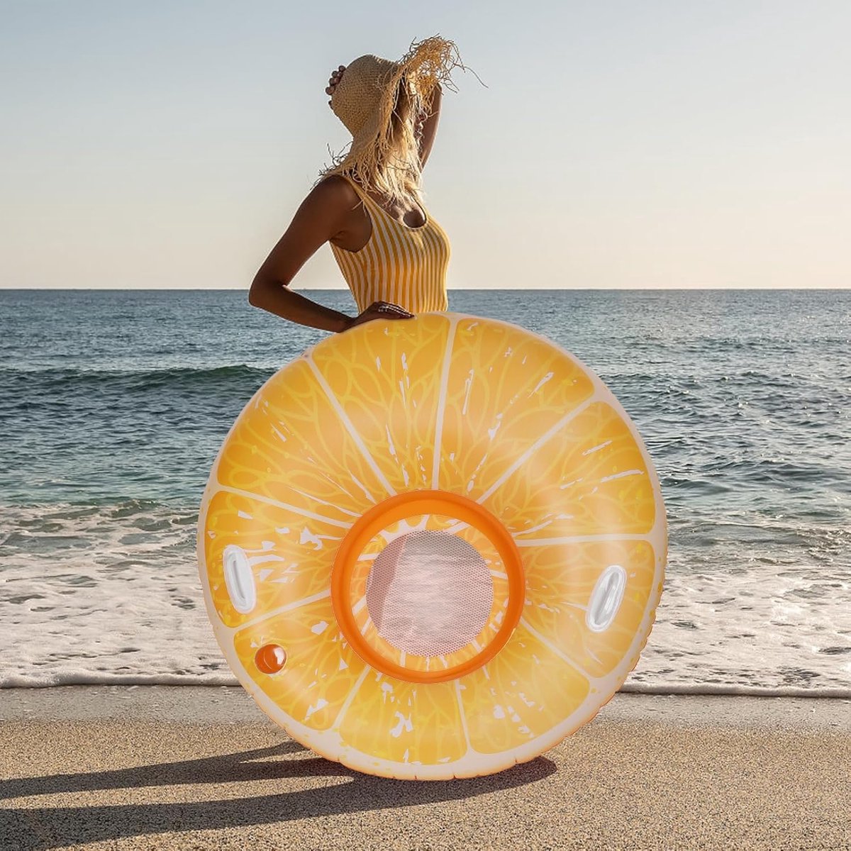 Opblaasbare waterhangmat volwassenen, waterhangmat 4-in-1 zwembadlounge loungestoel waterhangmat met netzwembadluchtbed