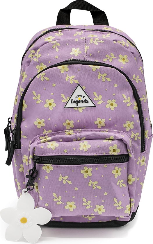 LITTLE LEGENDS BACKPACK S LILA FLOWER Kinder Rugzak / Schooltas kinderen Meisje rugtas school met print - Lila - One Size - (6151202744781)