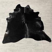Lederstore Peau de vache marron foncé blanc 215x210cm M/L