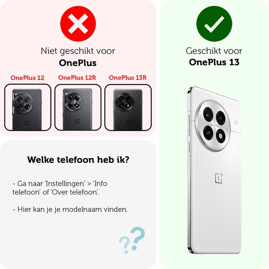 Coque adaptée pour OnePlus 13, coque en Siliconen – Coque adaptée pour OnePlus 13, coque arrière – Transparente