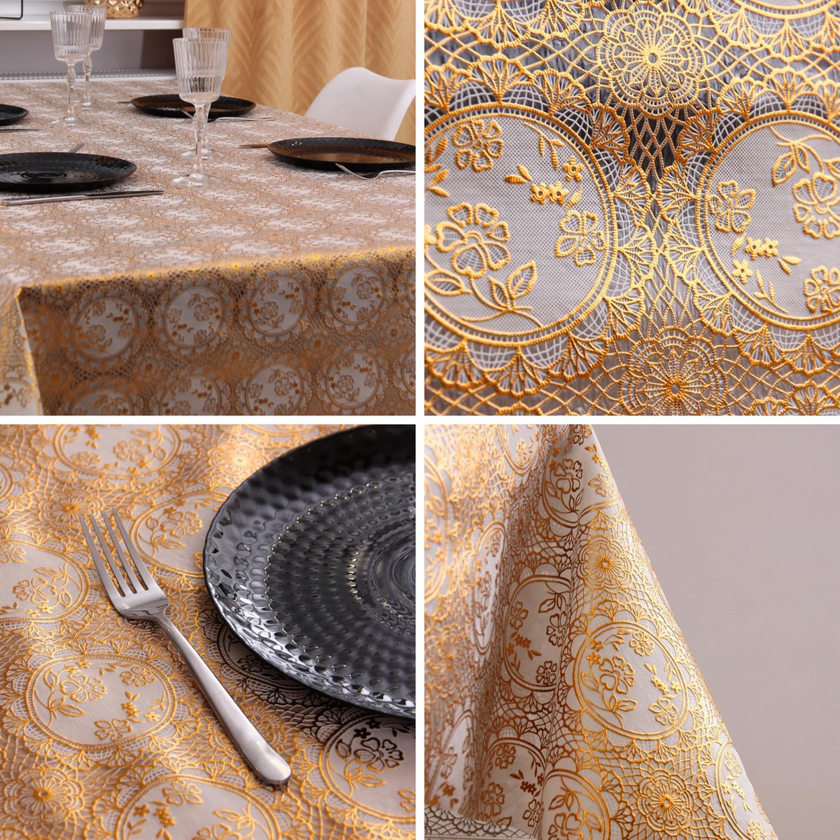 La'Moussawi ® Tafelkleed met Elegant Design en Weerbestendige Eigenschappen voor Binnen en Buiten