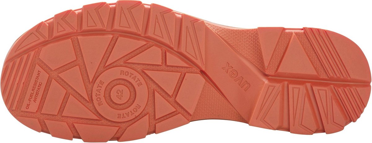 Uvex 2 Xenova® Halbschuhe S1 95059 Schwarz, Rot (95059)-44 (Weite 12)