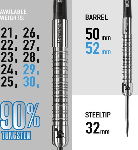 SUPERGRIP 90 % TUNGSTEN 22GR van Harrows — afbeelding 2