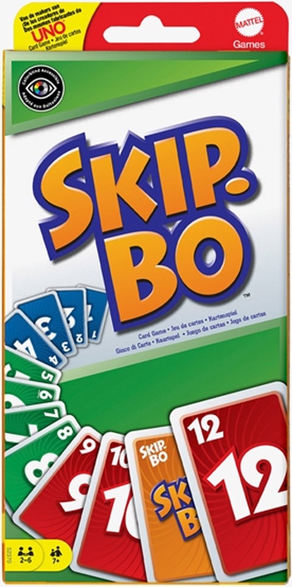Mattel Games - Skip-Bo - Nederlandstalig Kaartspel