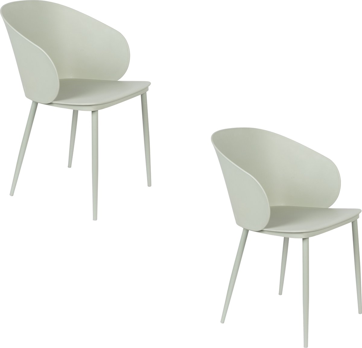 Housecraft Living Gigi Eetkamerstoelen Mintgroen - Set van 2