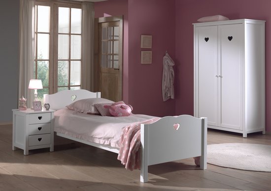Foto: Merax compleet slaapkamer set modern gestoffeerd bed met 16 kleuren led verlichting 1 nachtkastje en bedbank 140x200 cm grijs fluweel