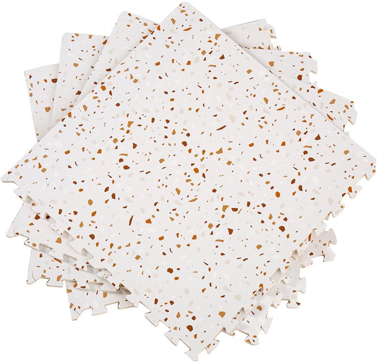 NilaFee® - Speelmat - Foam - Baby - Speelkleed - Kruipmat - 180 x 120 x 1.5 cm - Puzzelmat - Opbergtas - Classic Zand