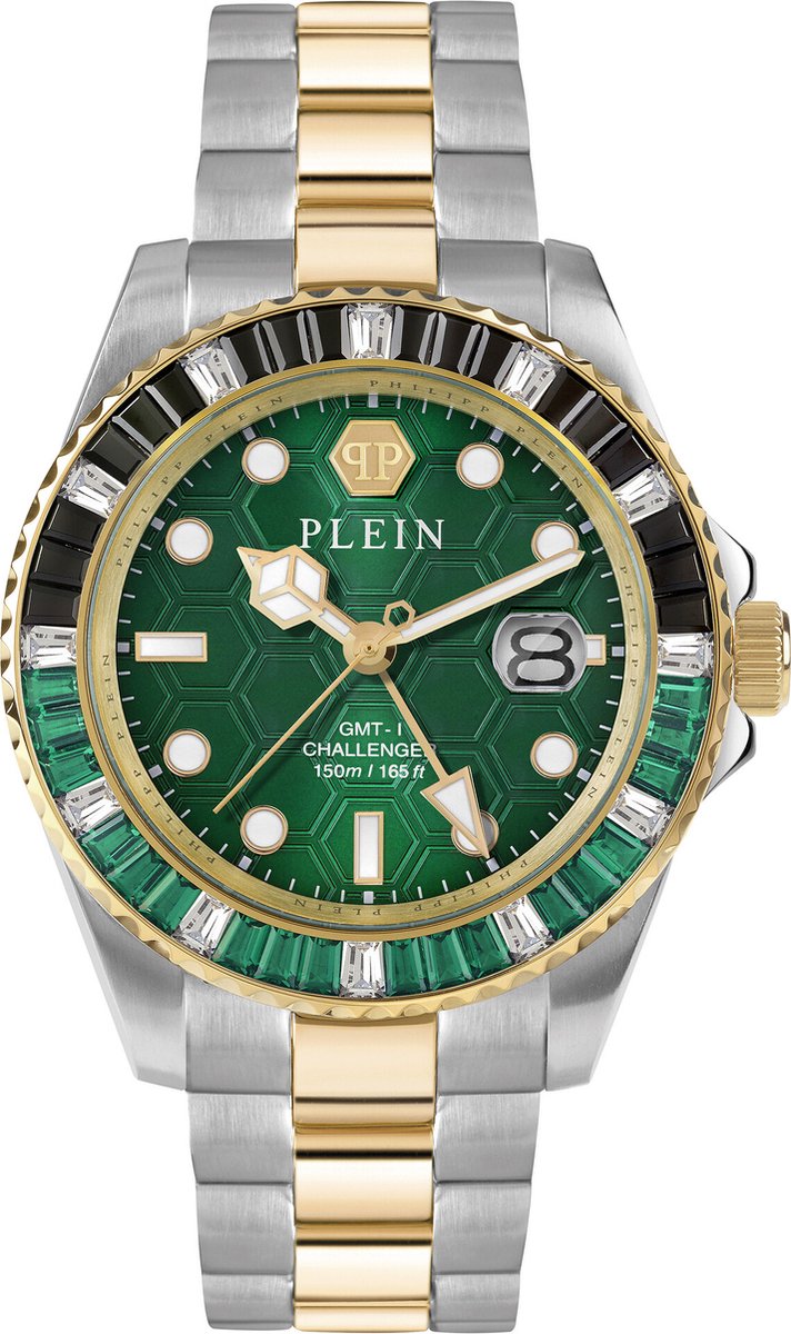 Philipp Plein Gmt-I Challenger Baguettes PWPZA0224 Horloge - Staal - Multi - Ø 44 mm