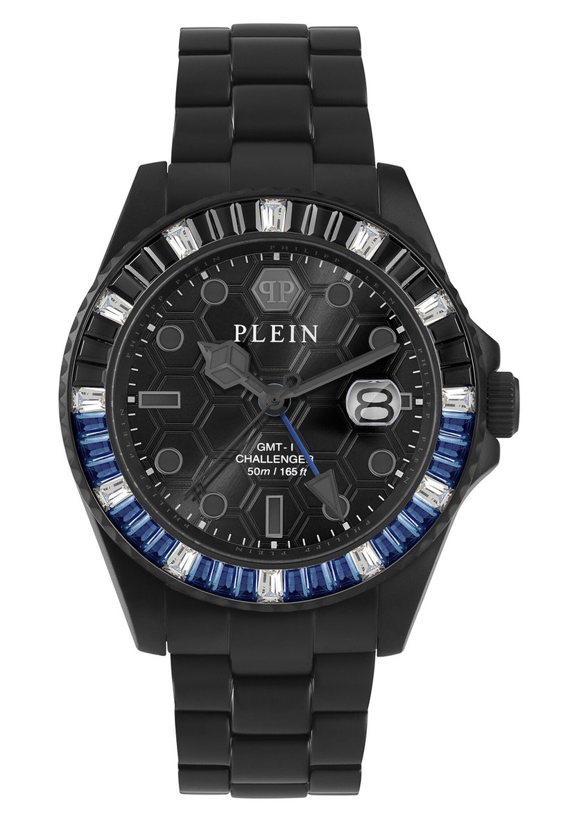 Philipp Plein Gmt-I Challenger Baguettes PWPZA0424 Horloge - Staal - Multi - Ø 44 mm