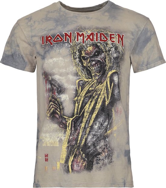 Iron Maiden Killers Heren T-shirt - wit/grijs - S