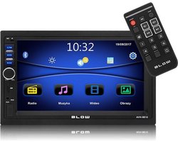 Blow AVH-9810 2DIN Autoradio 7" – Bluetooth 5.0, MicroSD, LED-display, zwart