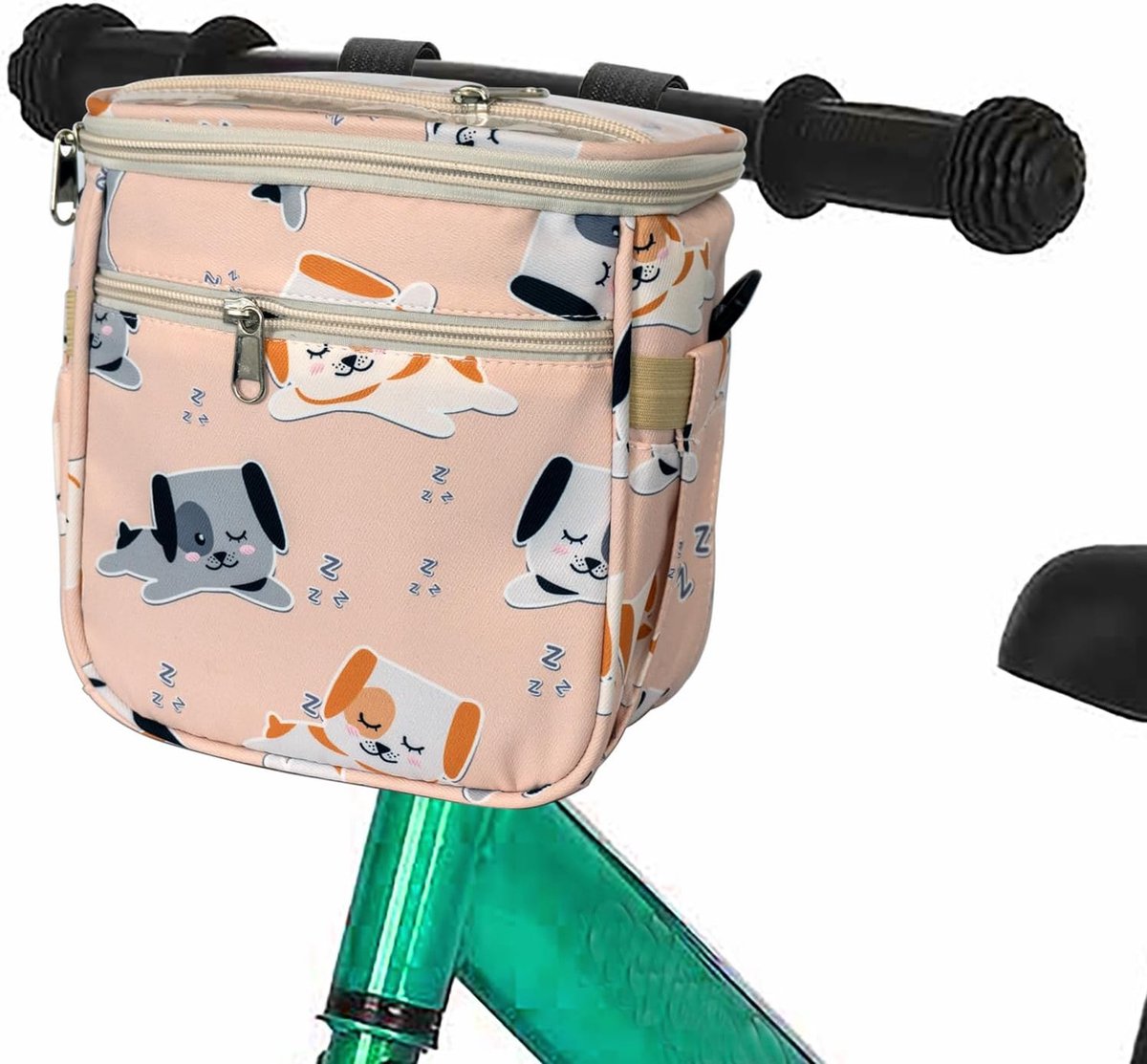 Kinderfietstas-schattige dierenfietstas-puppyfietstas-waterdicht-eenvoudig te installeren-zeer stevig-21*18-cadeau-puppy