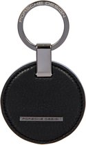 Porte-clés Porsche Design En Cuir, Ovale, Couleur Rouge Carmin - Neuf Avec étiquettes