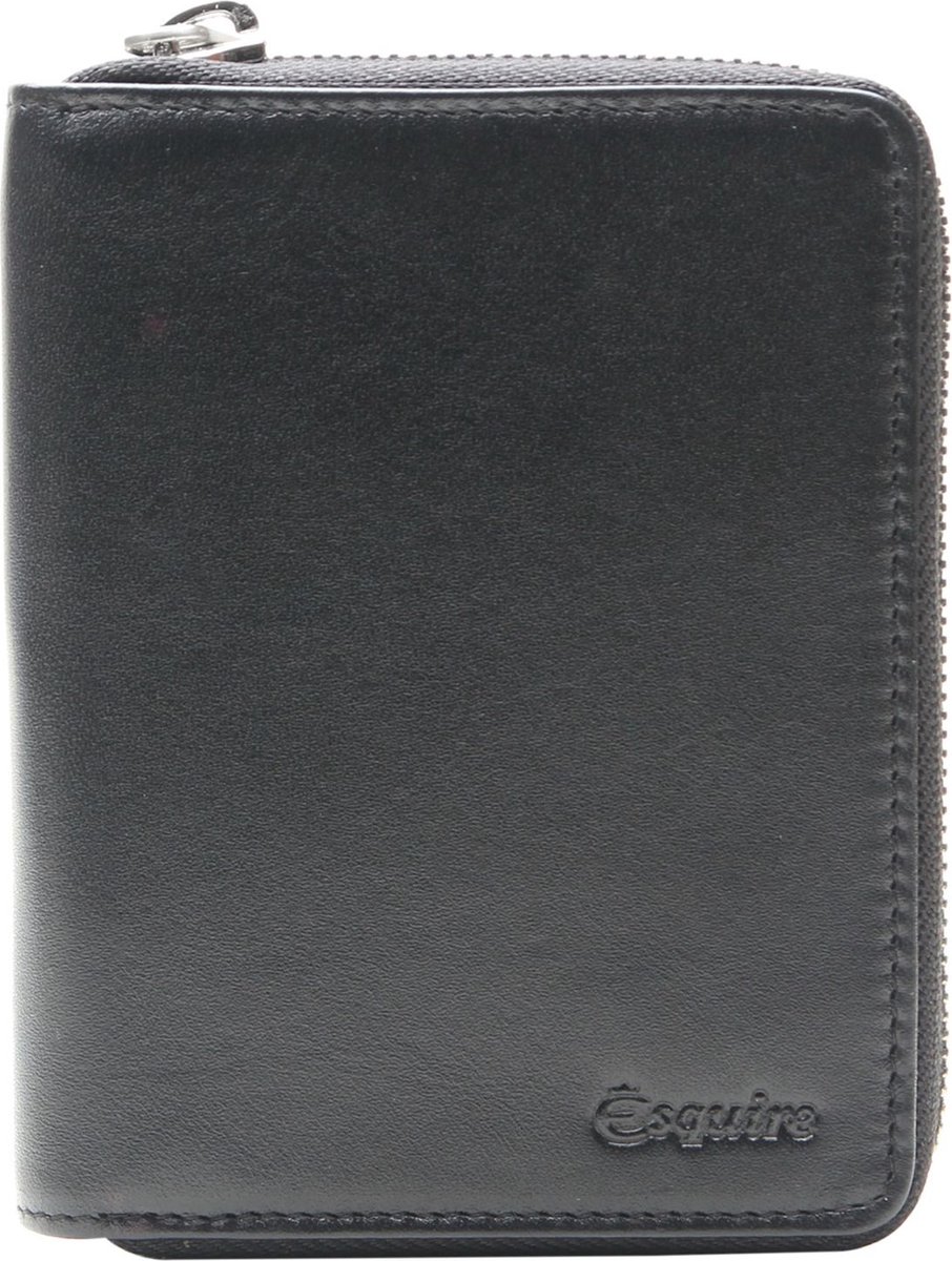 Esquire Portemonnee Silk 02 Zip Around Wallet Black Zwart