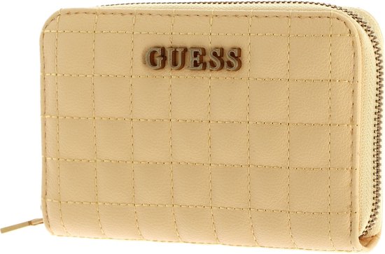 GUESS Porte-monnaie Tia Zip Around Cornsilk Abricot