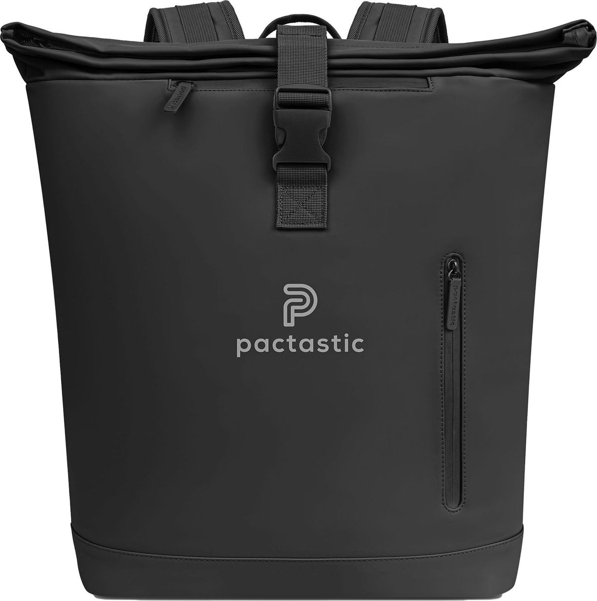 Pactastic Daypack Rugzak met laptopvak Urban Collection Rolltop Backpack 45 cm 24L Black Zwart