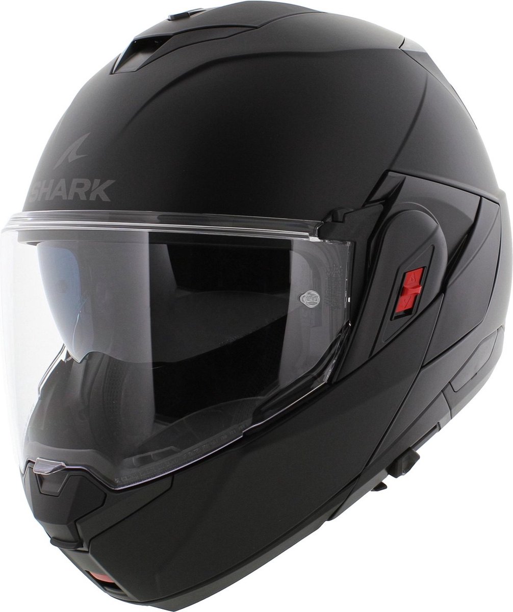 Shark Oxo helm solid mat zwart XXL - systeemhelm motorhelm