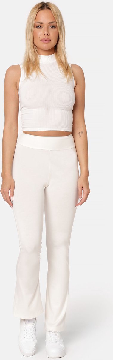 Bellivalini Dames Yogabroek - Sport - Vrijetijdsbroek - Lang - Viscose - Sportbroek - BLV-BLV50-277-YPF - Ecru - L van Bellivalini — afbeelding 5