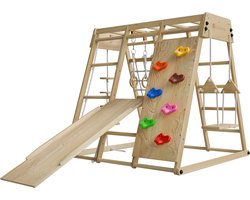 Maxi speeltoestel voor kinderen - Met glijbaan - Naturel speeltoestel