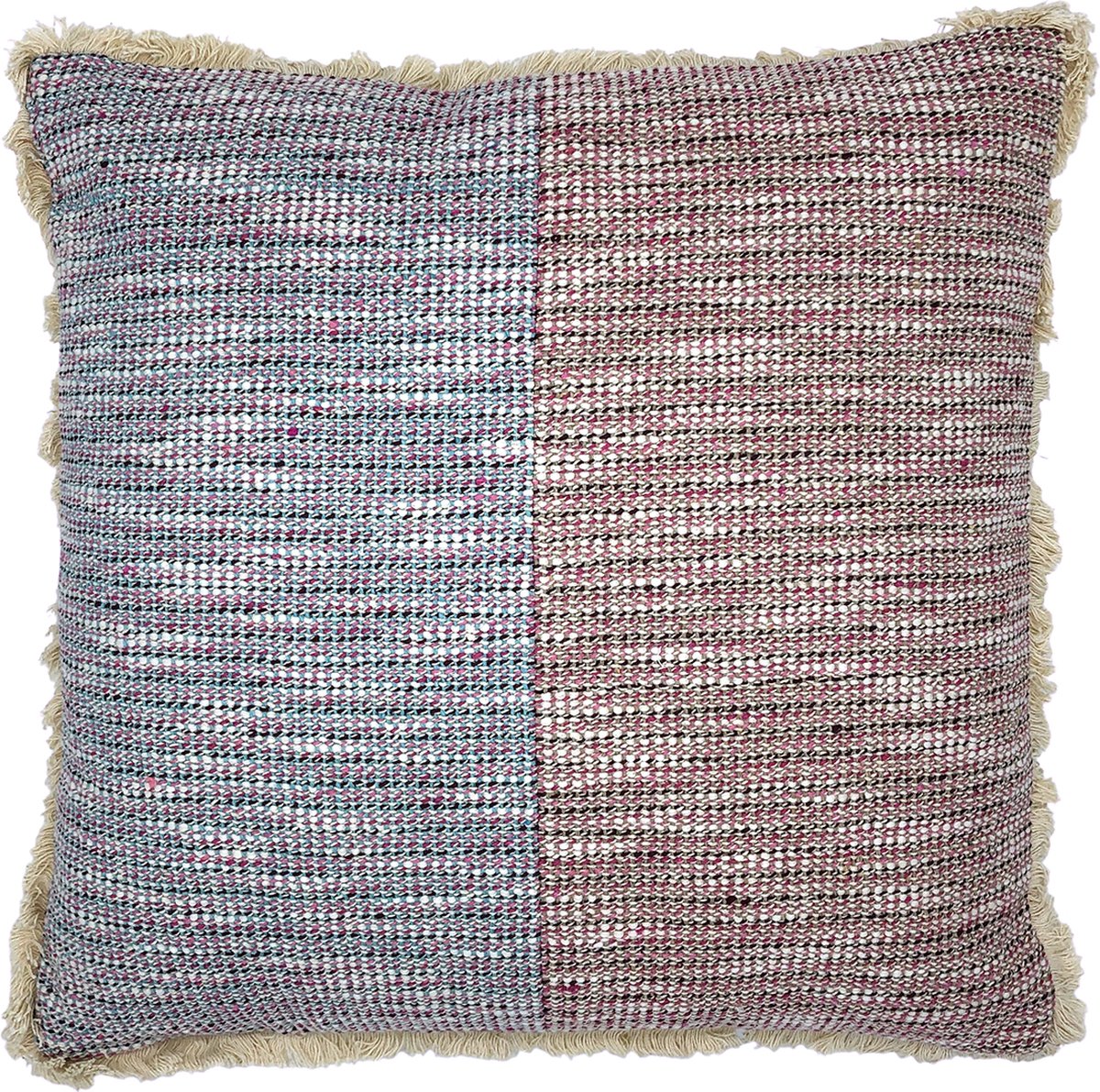 Lavandoux - Sierkussen - Geweven Kussen met Franje - Multi - 45x45