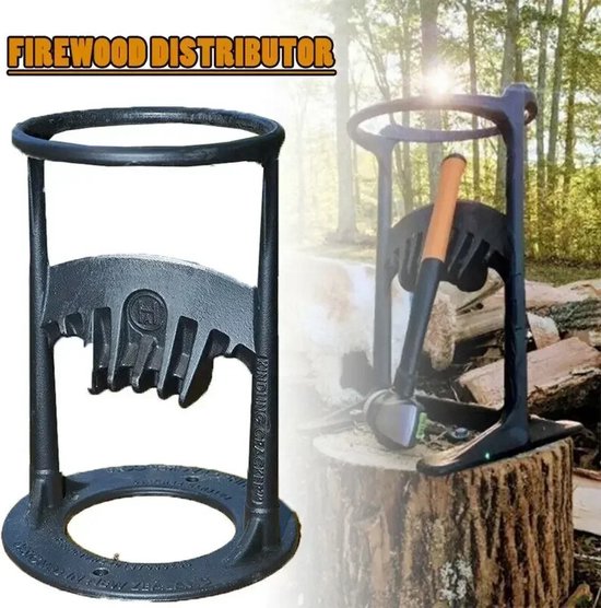 FIBILA Brandhout Splitter - Houtklover - Brandhout - hoursplijter - Brandhoutkliever - Draagbaar - Ijser - 15 cm Base van FIBILA — afbeelding 3