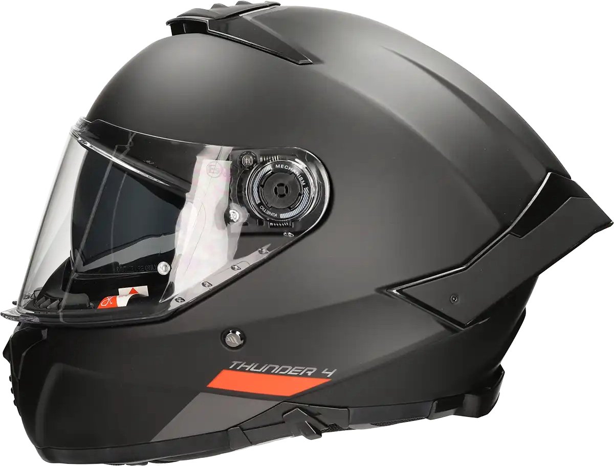MT Thunder 4 SV Integraal helm solid mat zwart XL - Motor & Scooter