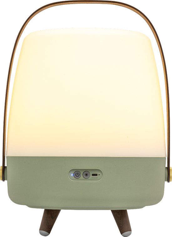 Kooduu Lite-up Play 2.0 Bluetooth speakerlamp met dimbare LED, oplaadbaar, draagbaar, JBL geluid Petroleum
