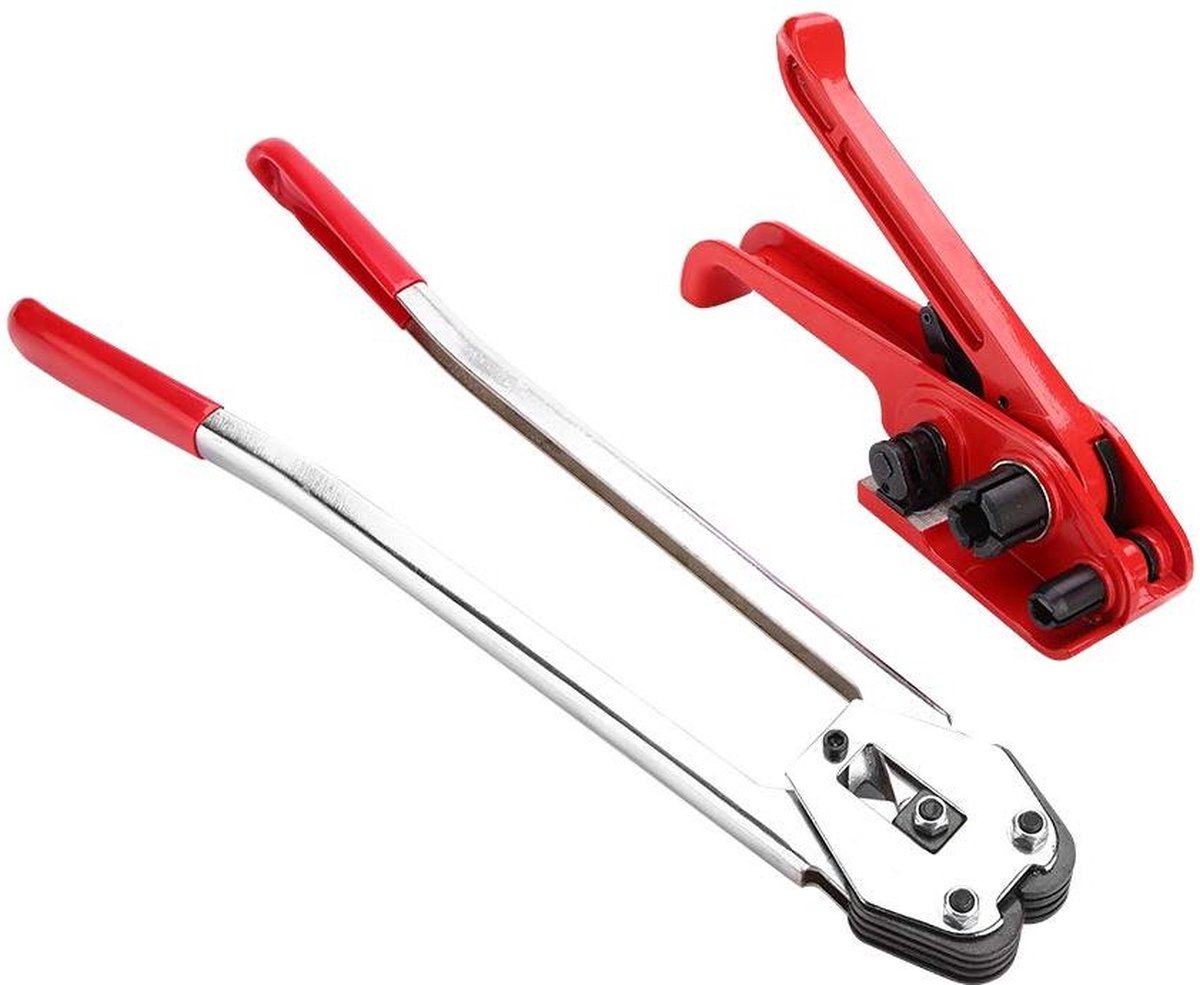 Strapping Kit Handmatige PP/PET Kunststof Bandspanning Sealer - Bandingset Hand Strapping Sealing Pakking Tool Set